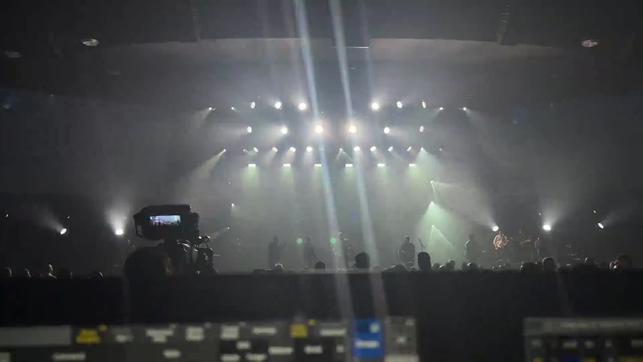 Night Of Worship 2026 stage lighting at Woodlands Church